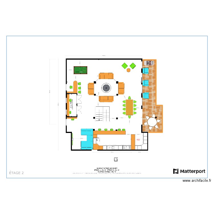 BIONNAY ETAGE VARIANTE CUISINE 2. Plan de 0 pièce et 0 m2