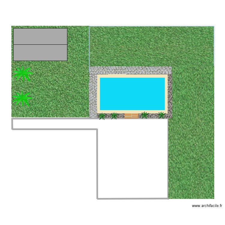 piscine. Plan de 0 pièce et 0 m2