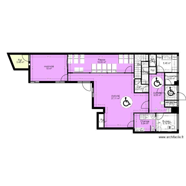 75P10R projet propositio. Plan de 25 pièces et 153 m2