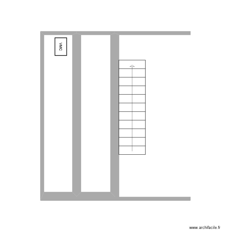 VMC STUDIO 2. Plan de 2 pièces et 8 m2