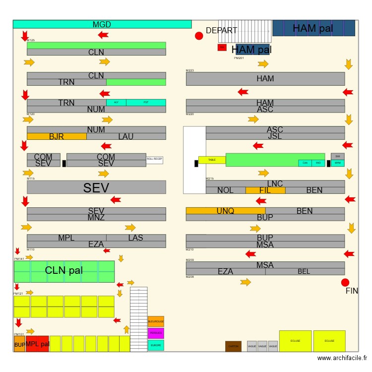 Projection mezza 17 12 2024. Plan de 1 pièce et 656 m2