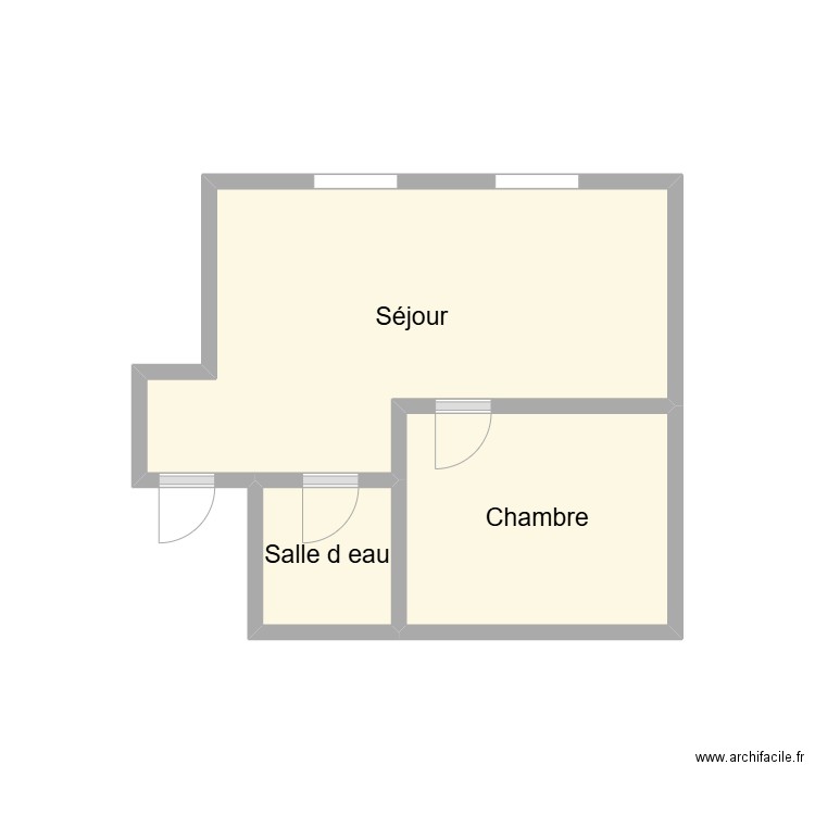 2412 LE LONG N°4-6. Plan de 3 pièces et 10 m2