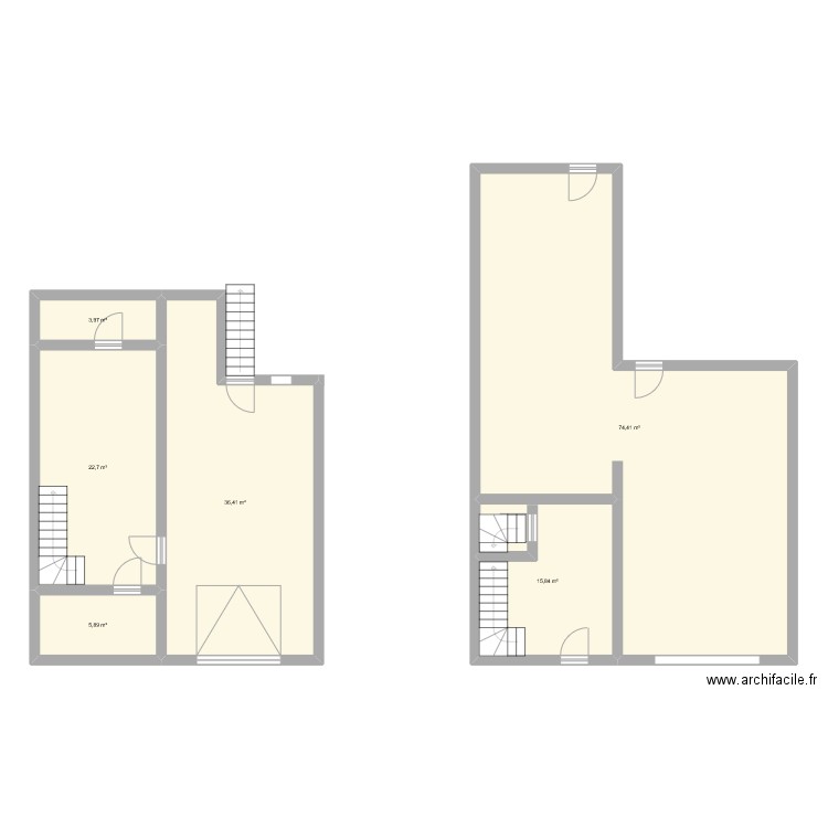 Salvatore. Plan de 6 pièces et 159 m2