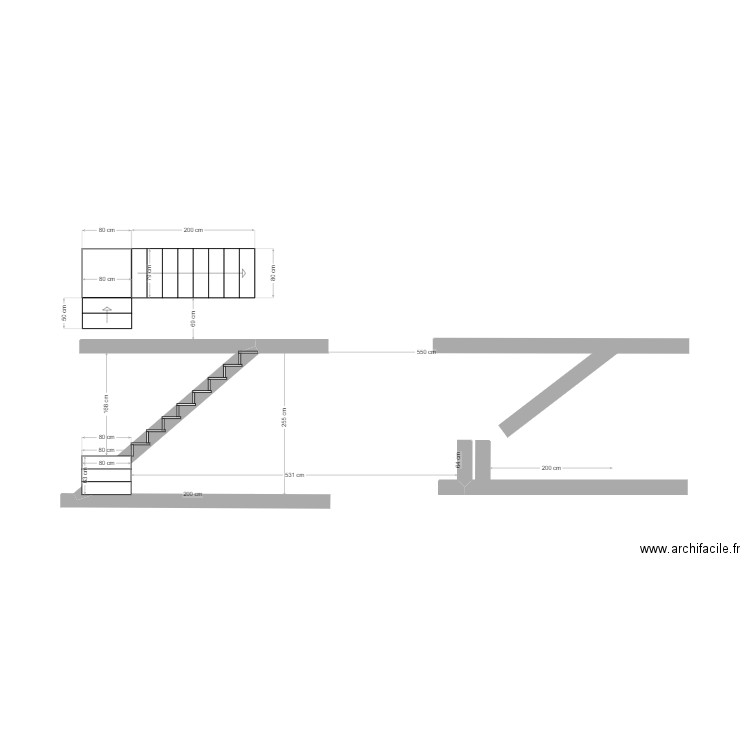 escalier Guilhem. Plan de 0 pièce et 0 m2