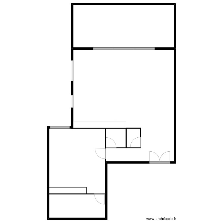 Moreti. Plan de 6 pièces et 1231 m2