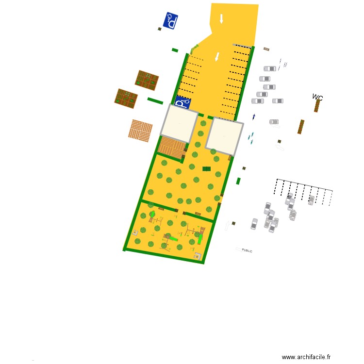 blot blot 333333. Plan de 2 pièces et 200 m2