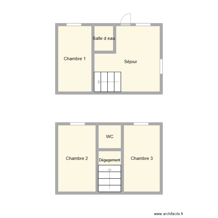 2412 PETIT MAISON. Plan de 7 pièces et 21 m2