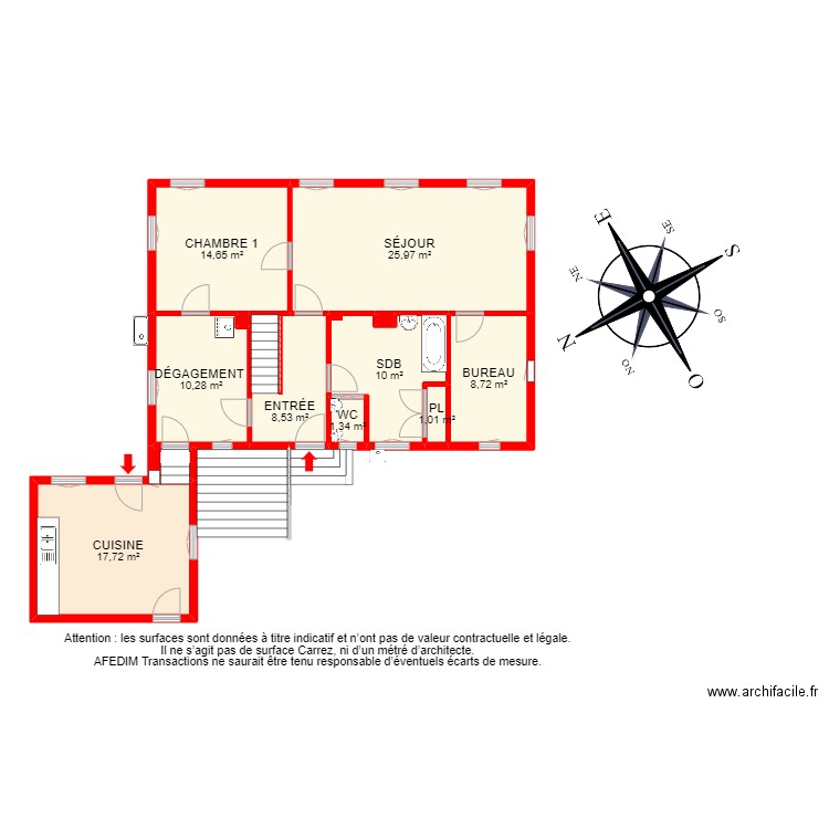 BI 21451 -. Plan de 35 pièces et 485 m2