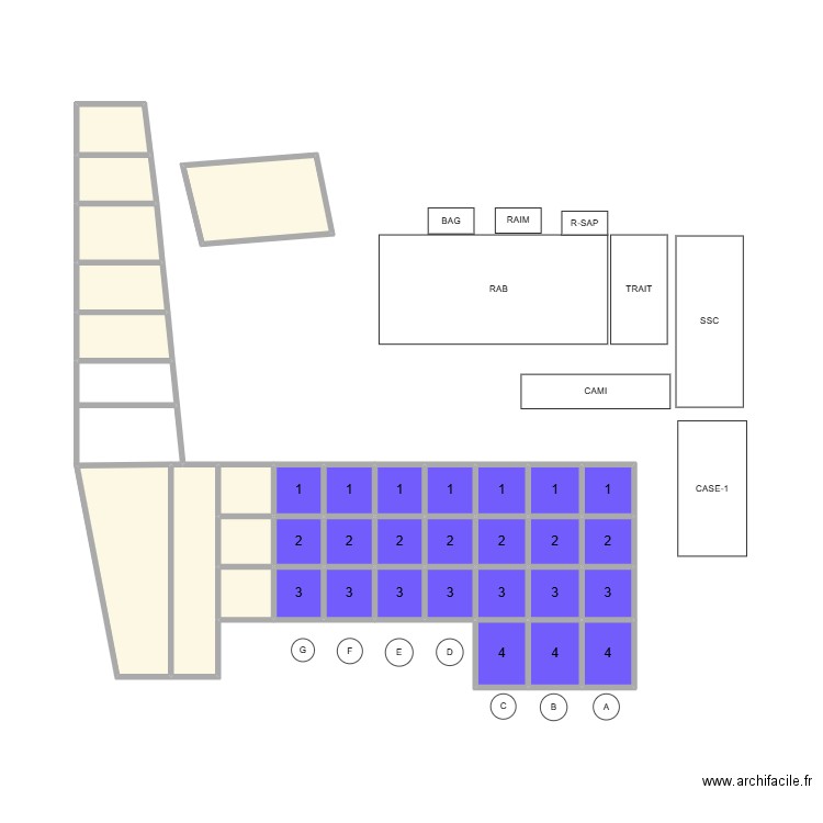 zones neo 2025. Plan de 35 pièces et 20 m2