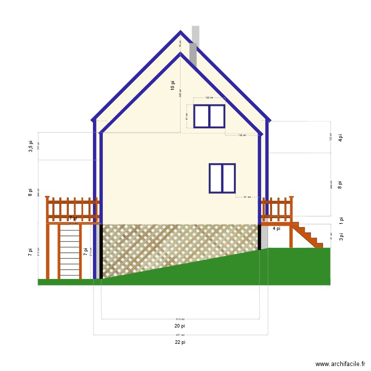 22-01-2025 Agrandissement - Pignon Est. Plan de 0 pièce et 0 m2