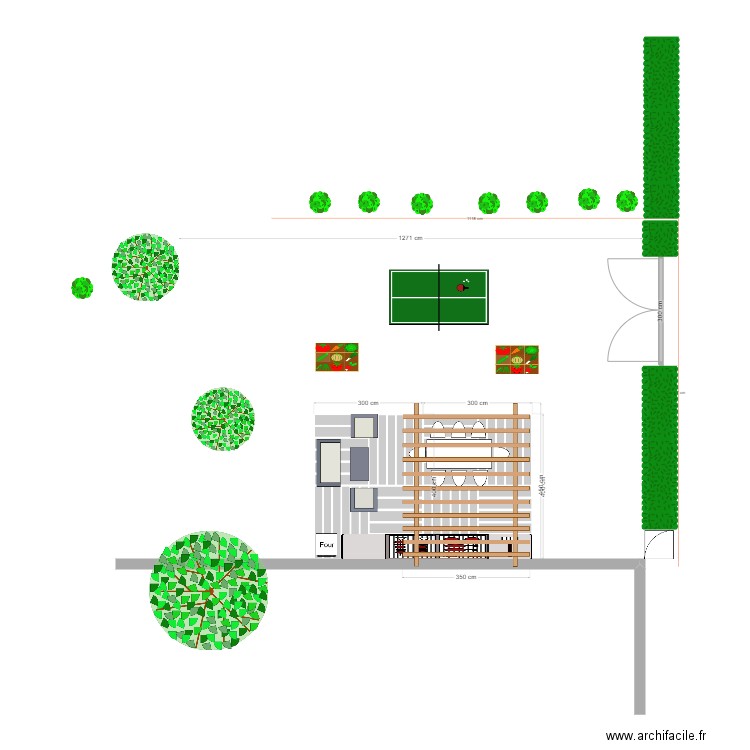 Jardin. Plan de 0 pièce et 0 m2