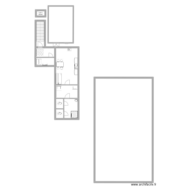 Sobíšek. Plan de 6 pièces et 251 m2