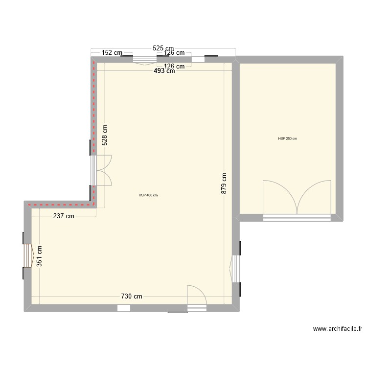 guy1. Plan de 2 pièces et 71 m2