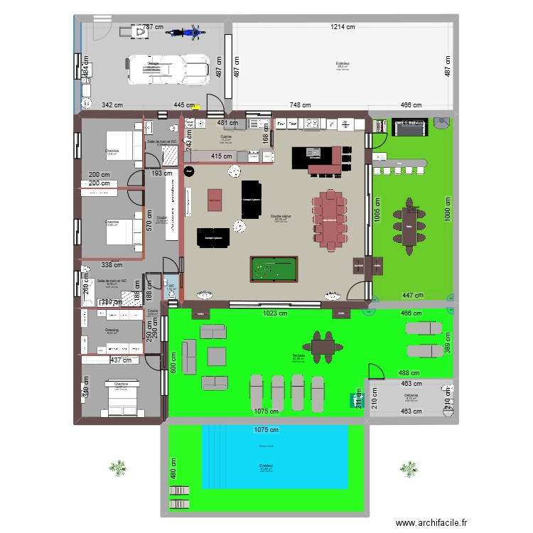 BonannoSud 10x10. Plan de 17 pièces et 467 m2