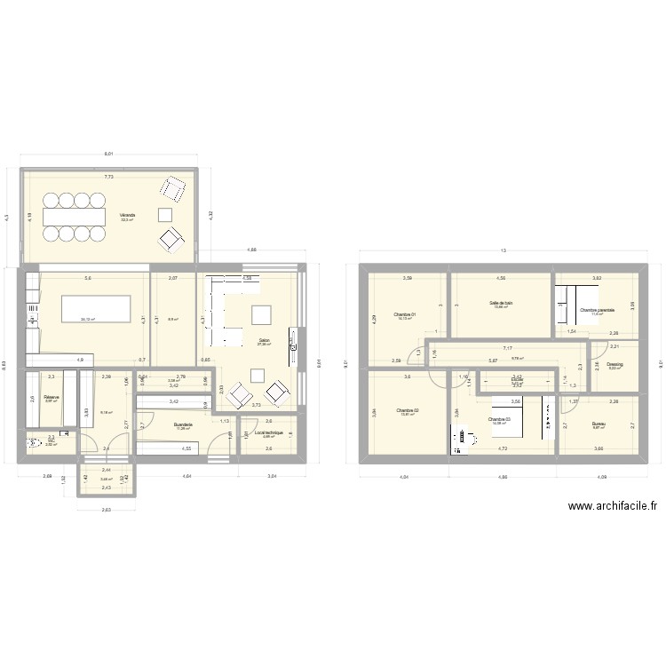 Teckenbusch. Plan de 20 pièces et 229 m2