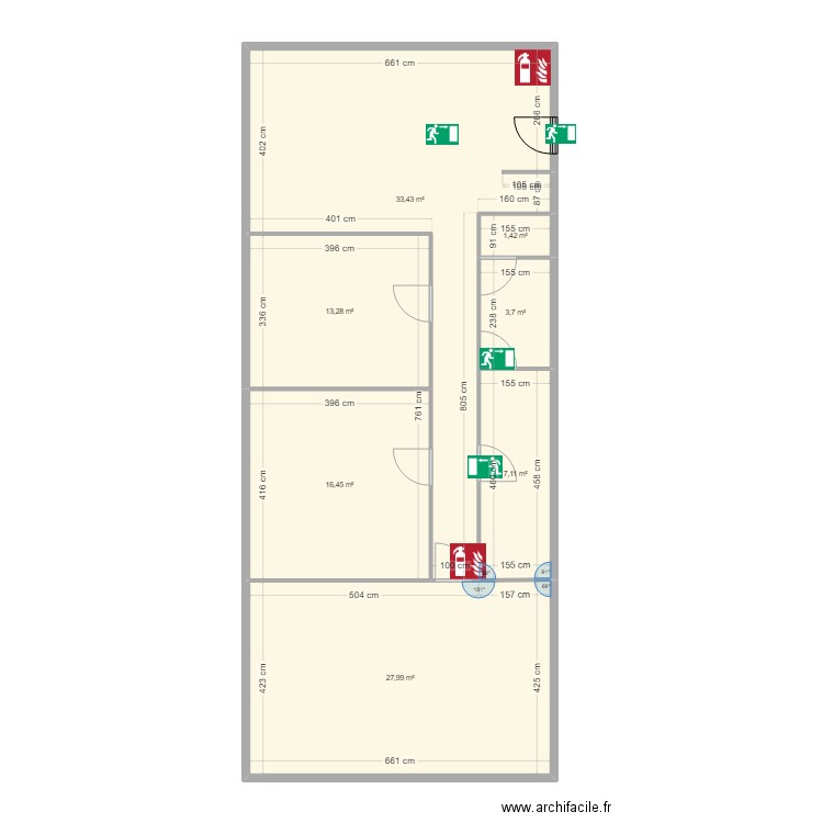 agence assistech. Plan de 7 pièces et 103 m2