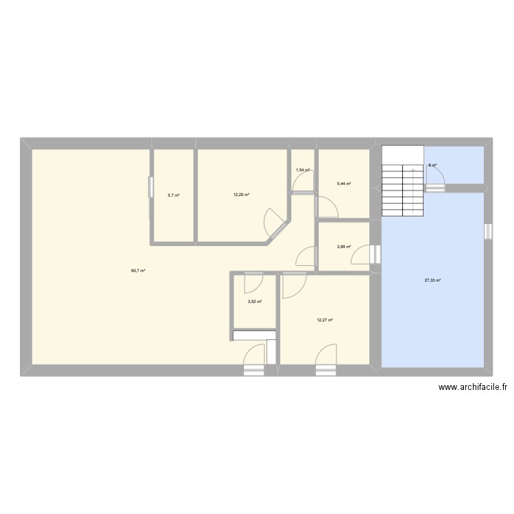 Ph 2025-1. Plan de 10 pièces et 139 m2