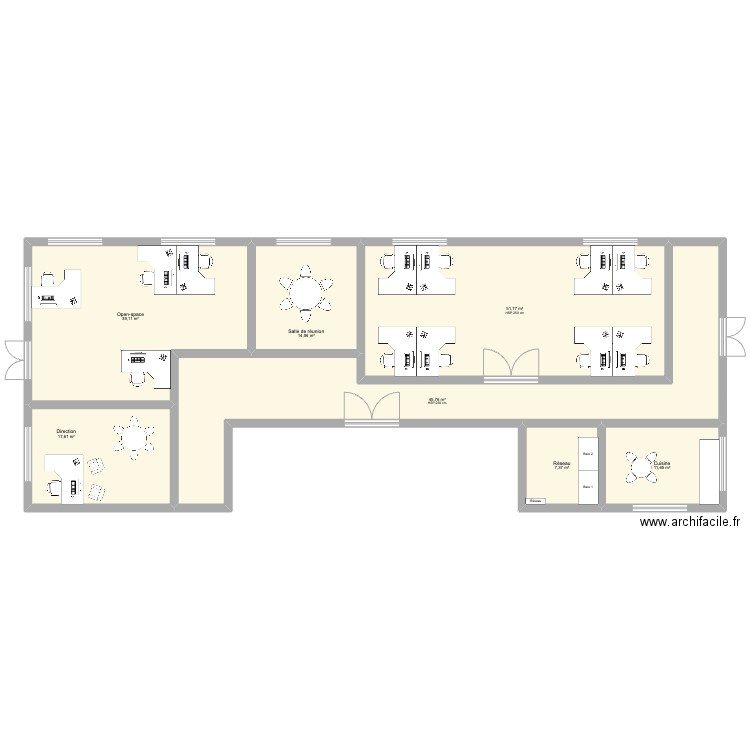 PR1-done. Plan de 7 pièces et 187 m2