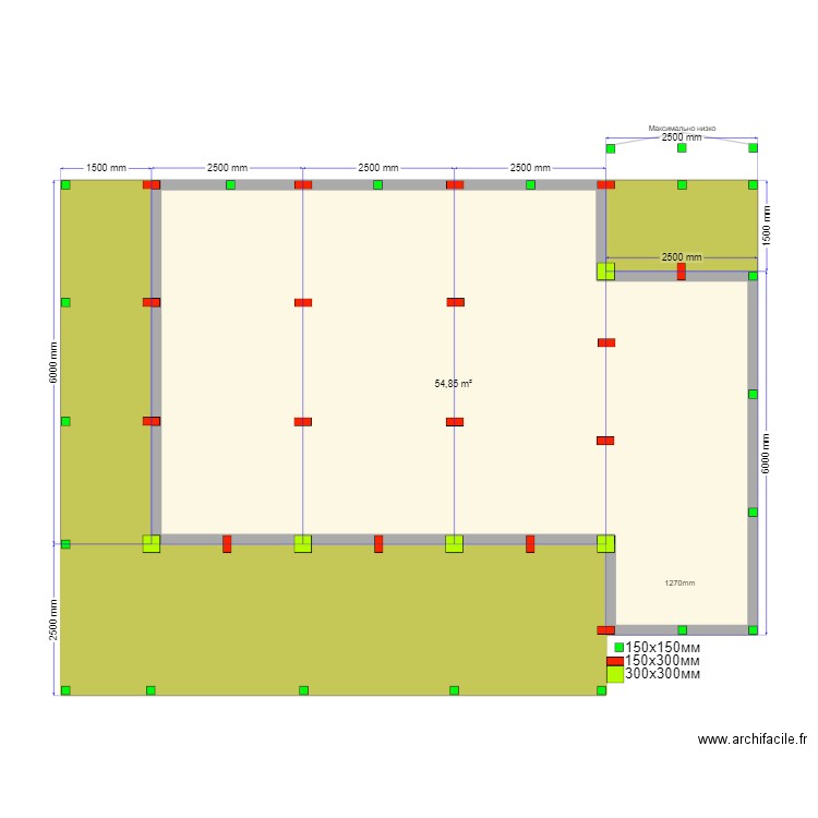 Жанна 105-2 Сваи. Plan de 9 pièces et 138 m2