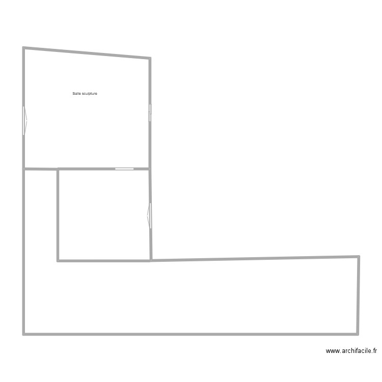 Atelier Josquin Gouilly Frossard. Plan de 1 pièce et 97 m2