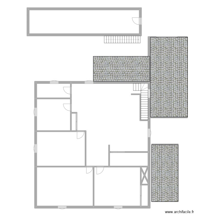 PICHOT R+1. Plan de 17 pièces et 264 m2