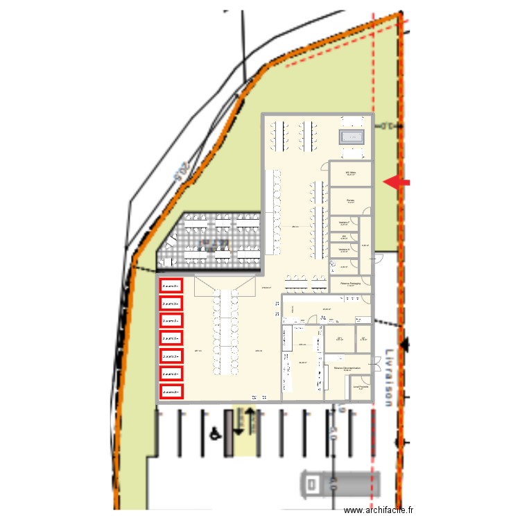 Dinard V2. Plan de 15 pièces et 418 m2