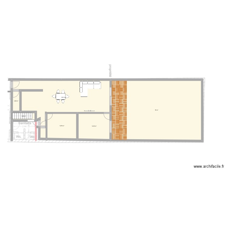 nerviens Appartement last . Plan de 6 pièces et 177 m2