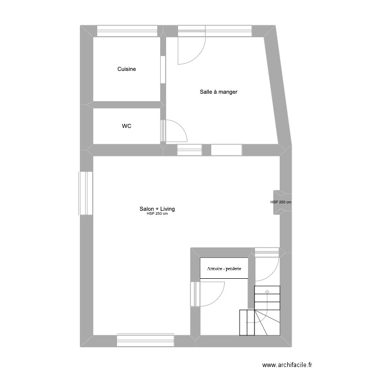 Keziban Sultan. Plan de 14 pièces et 138 m2