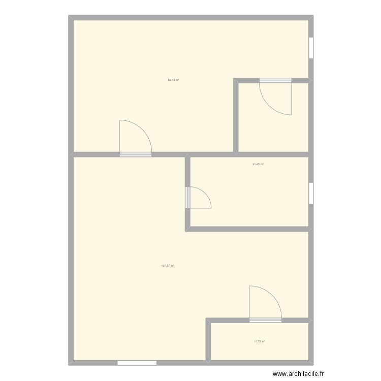 plan d'evacuation . Plan de 4 pièces et 241 m2