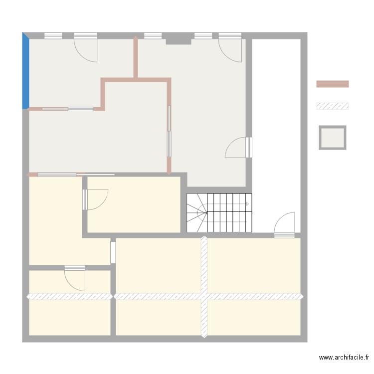 St-Prex Zoni. Plan de 13 pièces et 110 m2