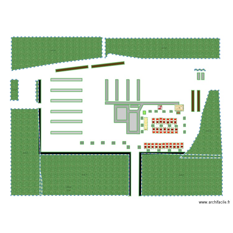 Stationnement Troilus. Plan de 2 pièces et 2 m2