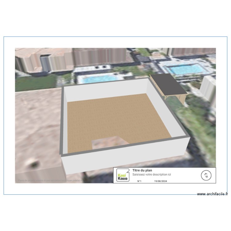 abri de jardin en 3D. Plan de 0 pièce et 0 m2