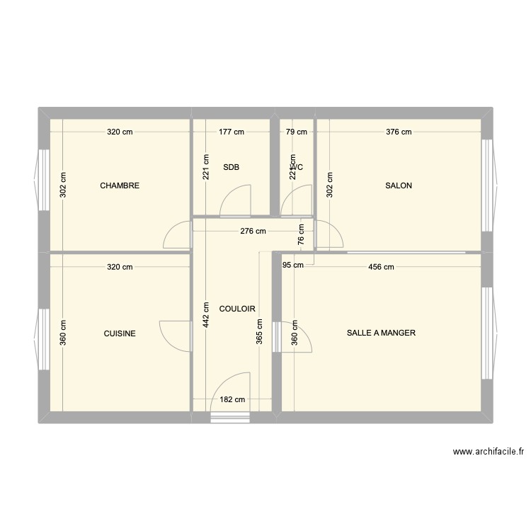 APPARTEMENT ANNECY. Plan de 7 pièces et 63 m2