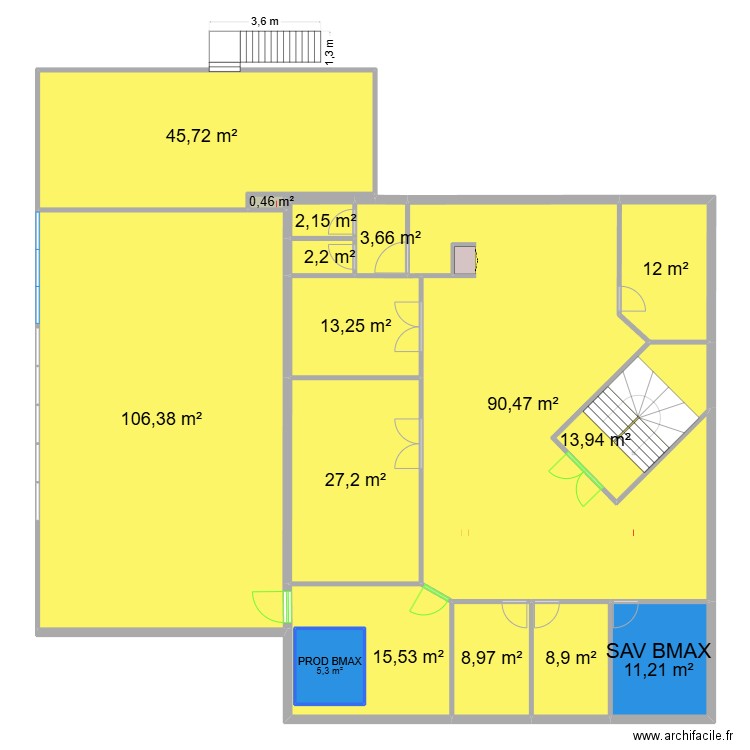 OHM R+1 V m² avenir 07/03/25. Plan de 16 pièces et 373 m2