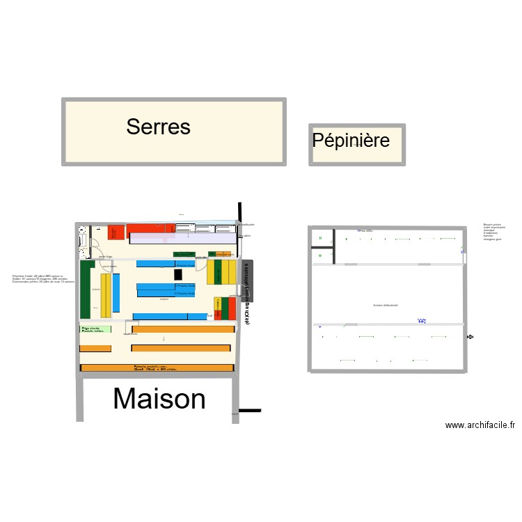 Hangar Corroy 7. Plan de 5 pièces et 266 m2