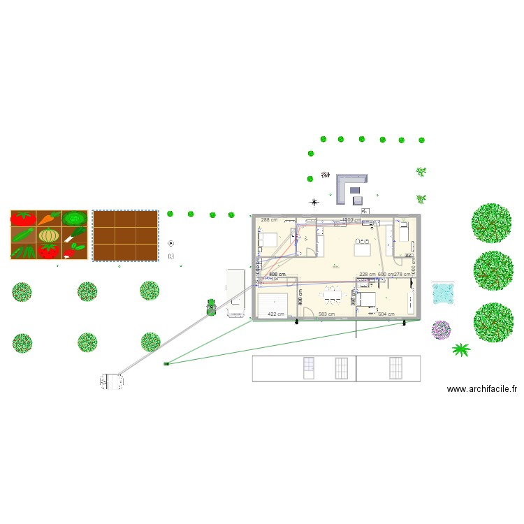 maison bois seb jm. Plan de 1 pièce et 161 m2