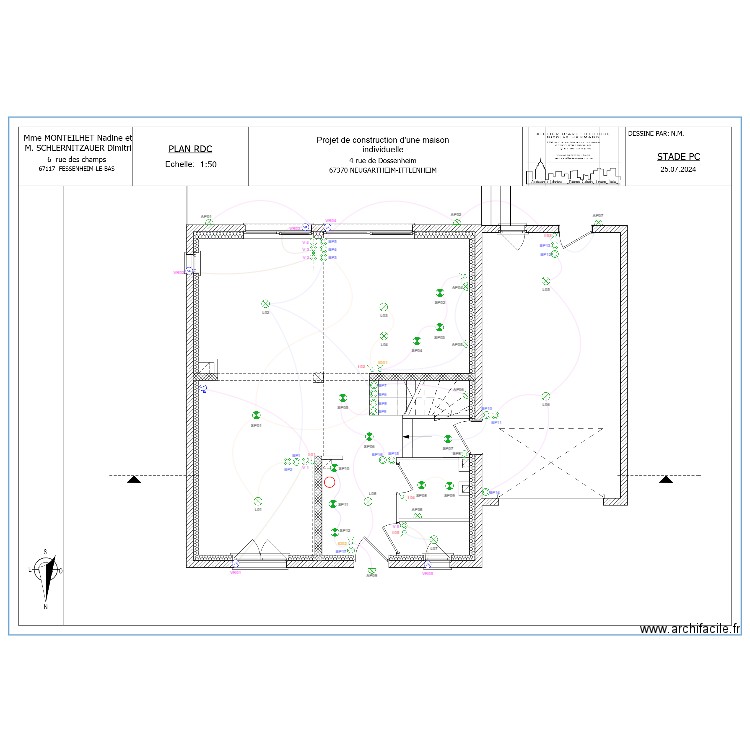 Plan Lum RDCH. Plan de 0 pièce et 0 m2