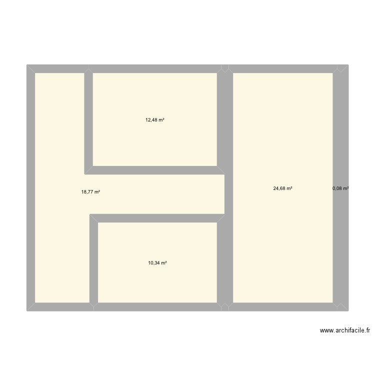 Essai 2. Plan de 5 pièces et 66 m2