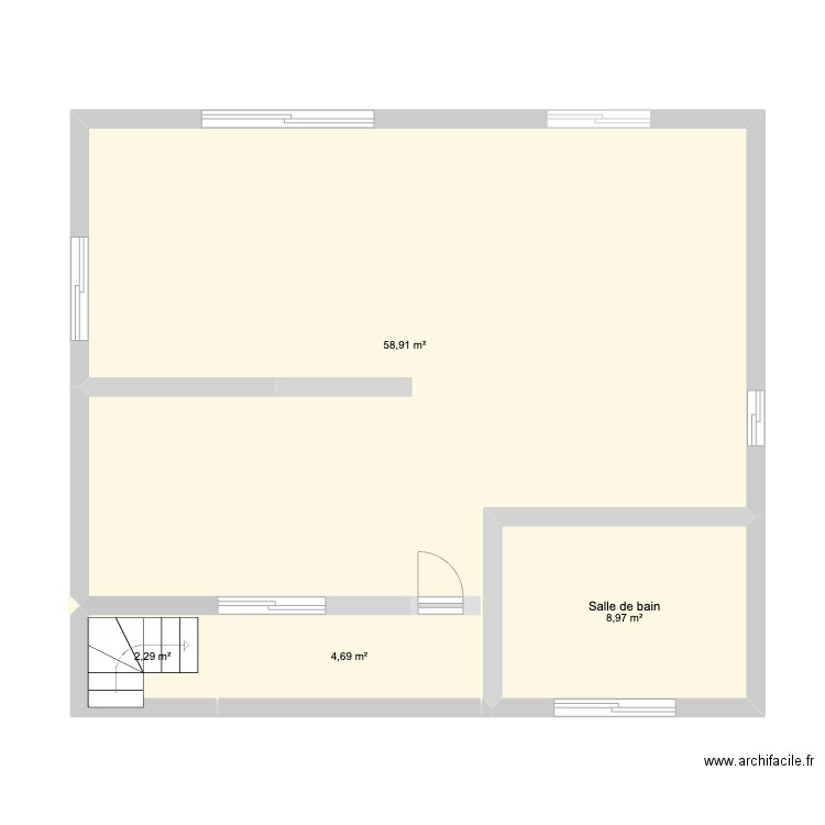 abegondo base actuelle 5. Plan de 4 pièces et 75 m2