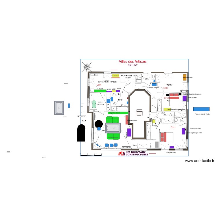 Artiste. Plan de 0 pièce et 0 m2