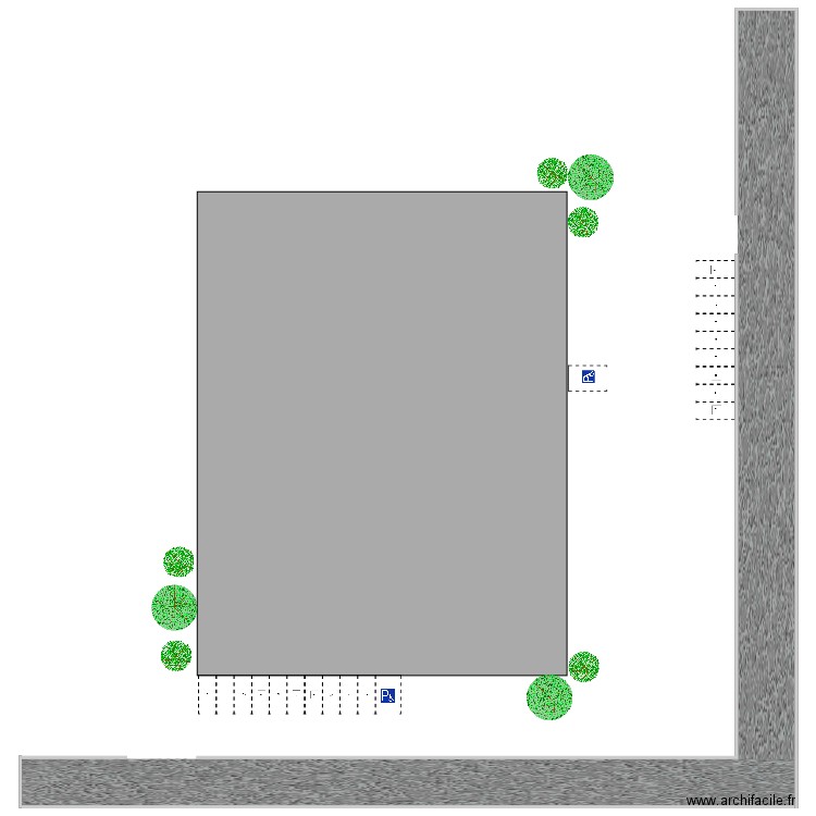 plant immeuble . Plan de 0 pièce et 0 m2