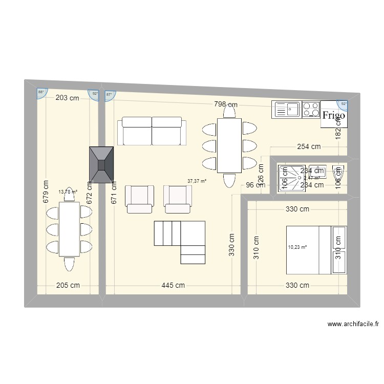 Les Aples - Laurence 2. Plan de 4 pièces et 64 m2