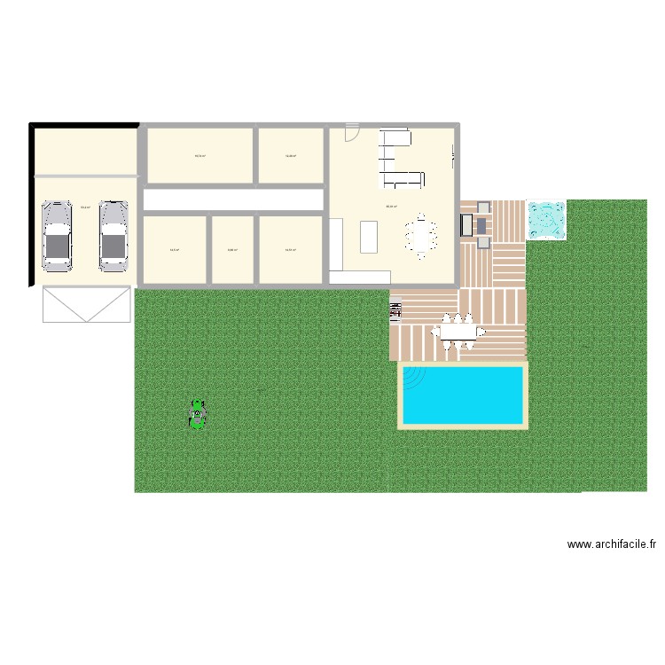 Maison Issigeac. Plan de 7 pièces et 189 m2