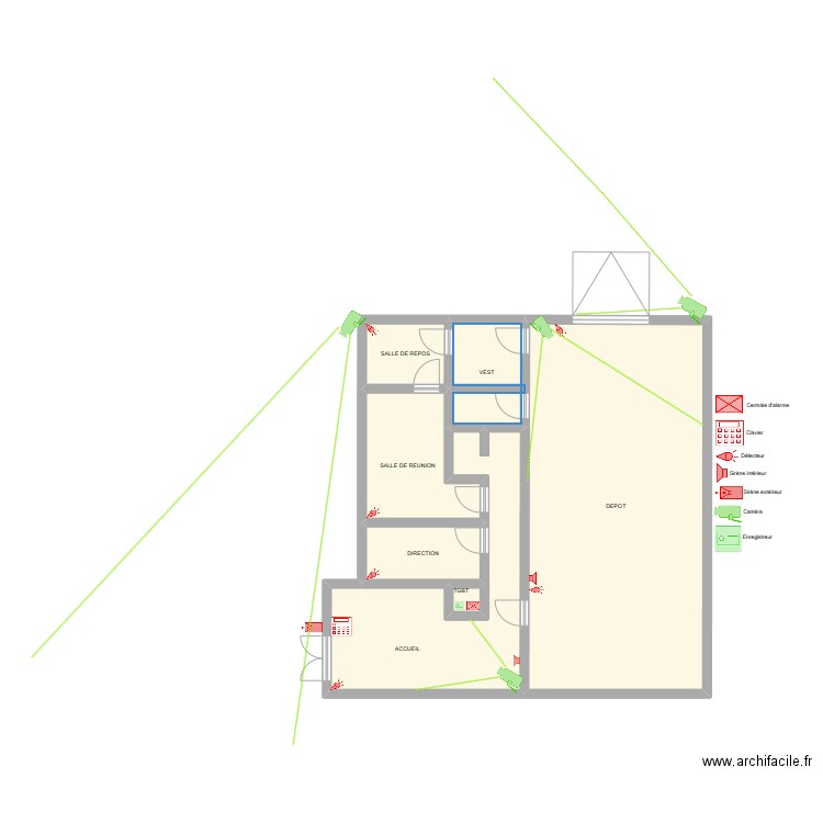 Attila/Riorges. Plan de 7 pièces et 115 m2