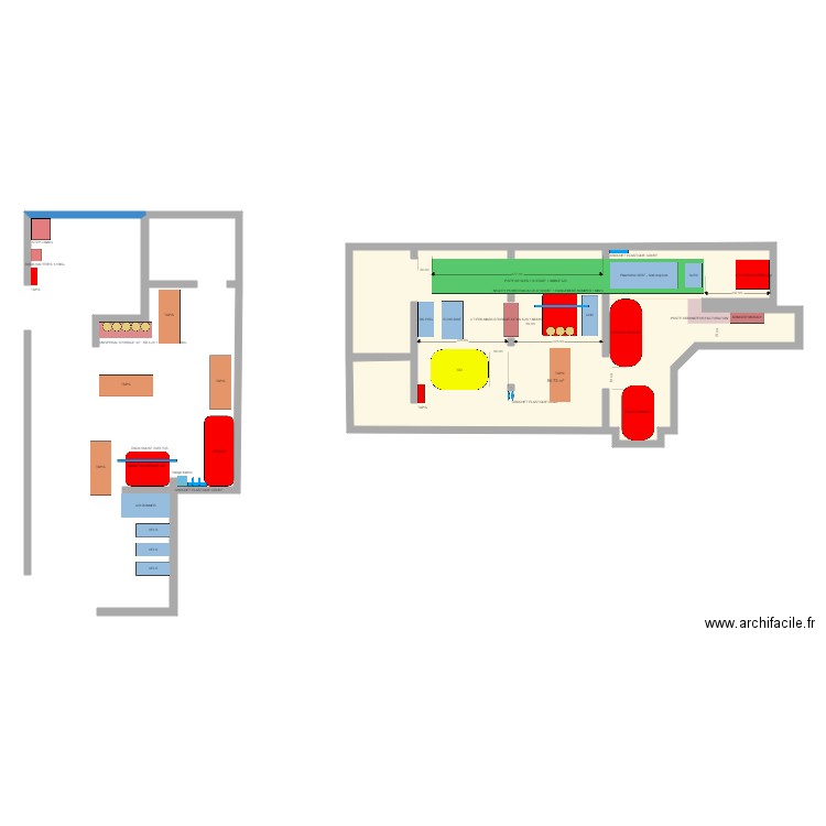 Idée - 1.1. Plan de 1 pièce et 87 m2