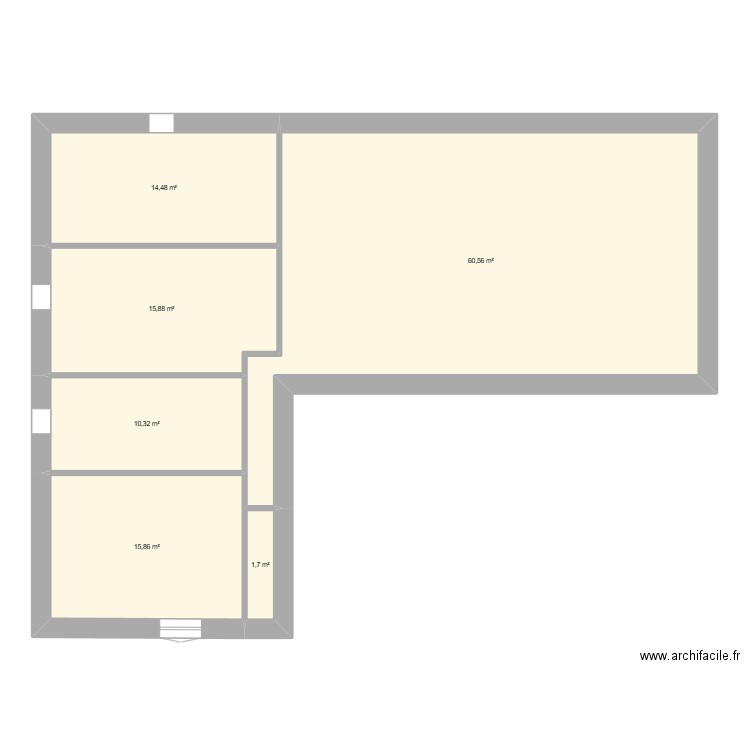 maison. Plan de 6 pièces et 119 m2