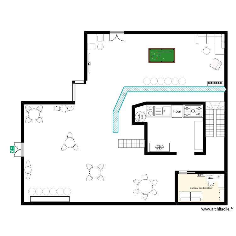 Ingénierie 2. Plan de 1 pièce et 13 m2