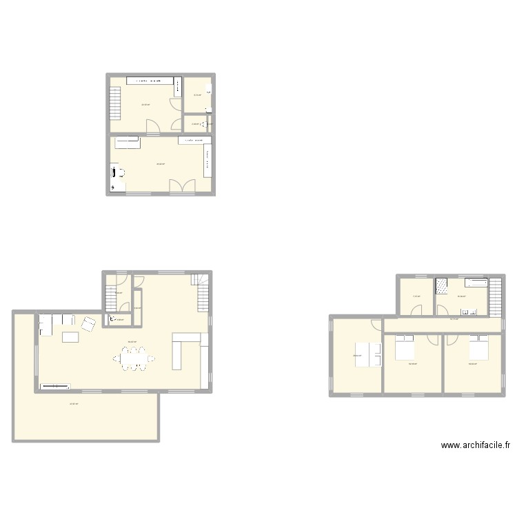 maison. Plan de 16 pièces et 293 m2