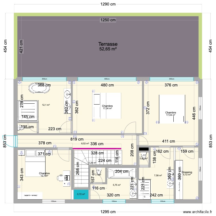 simiane +0. Plan de 15 pièces et 148 m2