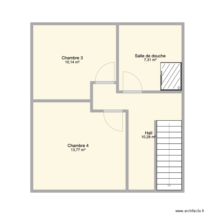 Maison neupré - 2ième. Plan de 4 pièces et 42 m2